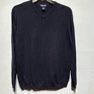 Cherokee Medium Navy VNeck Pullover Sweater